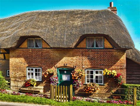 Thatched Cottage In The Village Of Nether Wallop In Hampshire By
