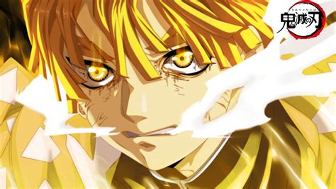 Demon Slayer Zenitsu Agatsuma With Yellow Eyes Hd Anime