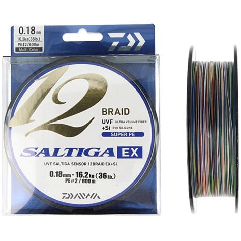 Trenzado Daiwa Saltiga 12 Braid Ex 600 MT Multicolor Tienda De Pesca