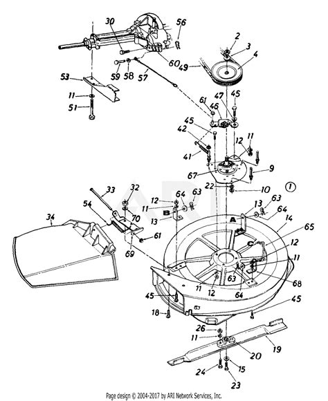 Mtd 134b560b000 1994 Parts Diagram For Deck Assembly