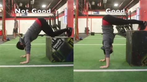 Modified Handstand Push Up Off Box