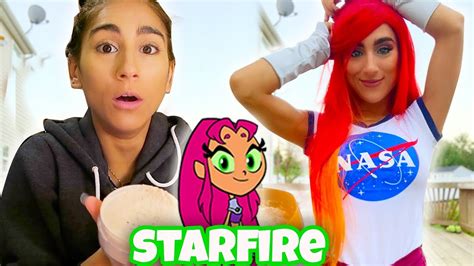 Check spelling or type a new query. TURNING INTO STARFIRE : DIY Halloween Costume / Cosplay - YouTube