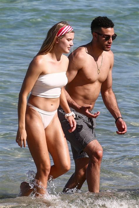 EUGENIE BOUCHARD In Bikini On The Beach In Miami 04 21 2019 HawtCelebs