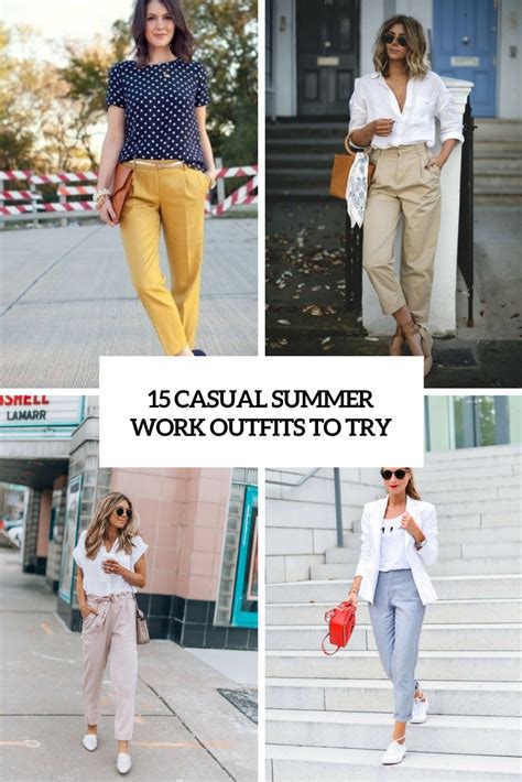 15 Casual Summer Work Outfits To Try Styleoholic