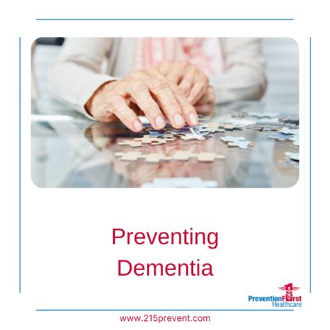 Preventing Dementia Prevention First Healthcare