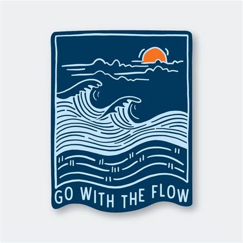 Go With The Flow Sticker Pike St Press