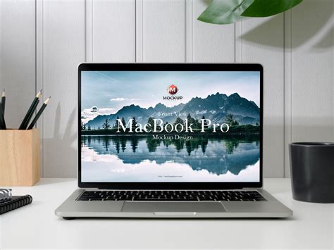 Free Front View Macbook Pro Mockup By Mockup Planet On Dribbble