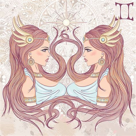 Best Gemini Astrology Sign Illustrations Royalty Free Vector Graphics