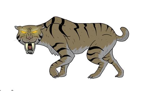 Sabertooth Tiger By Aleksihca On Deviantart