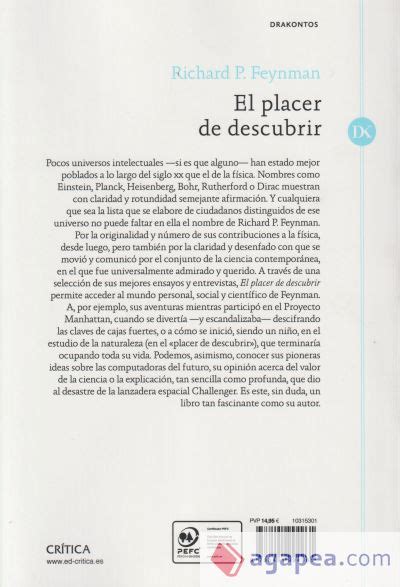 EL PLACER DE DESCUBRIR RICHARD PHILLIPS FEYNMAN 9788491994961