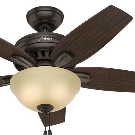 Hunter Fan 42 Inch Premier Bronze Indoor Ceiling Fan With Light And