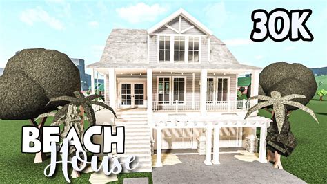 Beach House 30k Speedbuild Bloxburg YouTube