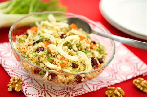 Quinoa And Fennel Salad With Walnuts And Cranberries The Vegan Atlas