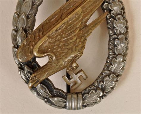 Regimentals German Wwii Luftwaffe Paratrooper Badge By Deumer