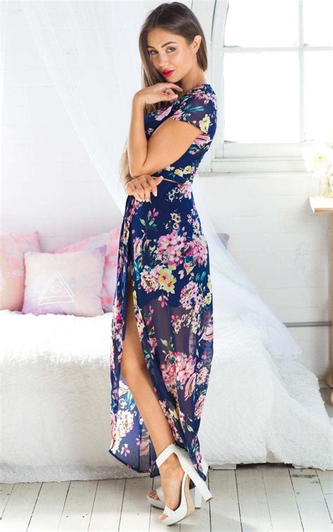 Women Summer Vintage Boho Long Maxi Party Beach Dress Floral Sundress New Ebay