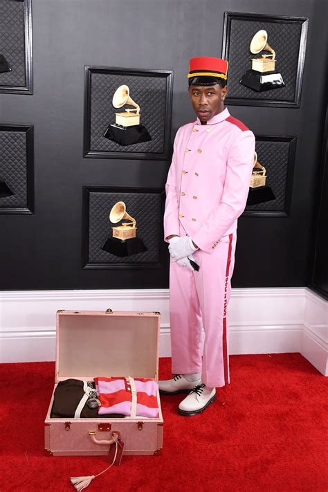 Tyler The Creators Bellhop Outfit At The Grammys Popsugar Fashion Photo 14