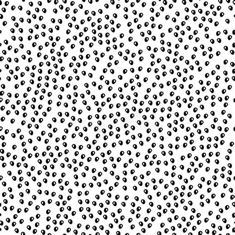 Black Dots Doodle Seamless 1 Stock Vector Illustration Of
