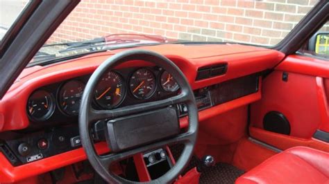 Porsche 911 1985 Convertible Blackred Interior For Sale Photos