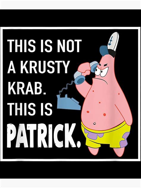 Mademark X Spongebob Squarepants Patrick Star This Is Not A Krusty