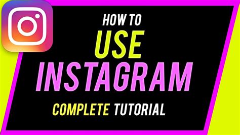 How To Use Instagram Beginners Guide Youtube