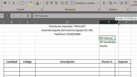 Crear Formato De Factura En Excel Parte 1 Youtube