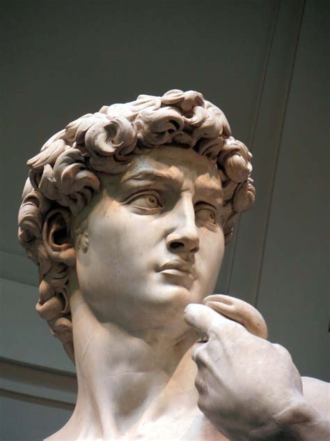 Davids Head From The Original Statue By Michelangelo Roman