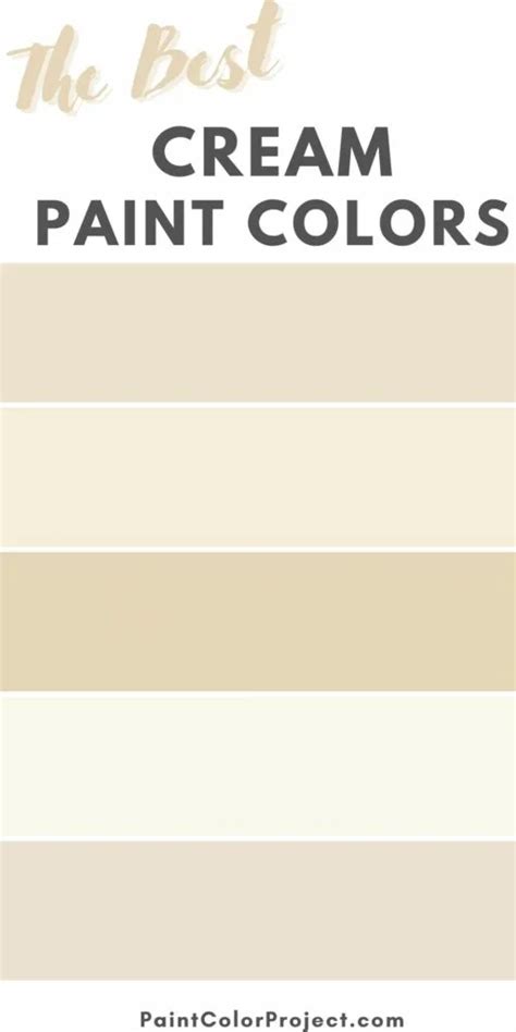 The Best Cream Paint Colors The Paint Color Project