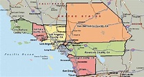 Southern California Counties Map