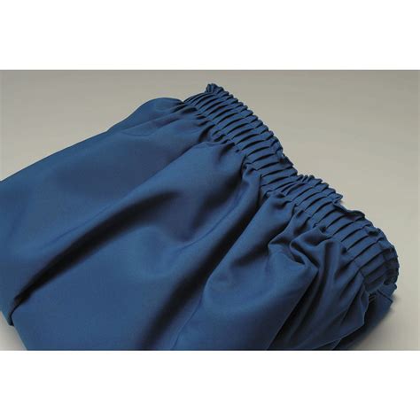 Visual Textile Shirred Royal Blue Polyester Table Skirting 29h X 17