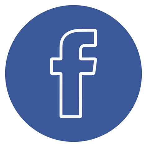 Circle Facebook Outline Social Media Icon Free Download