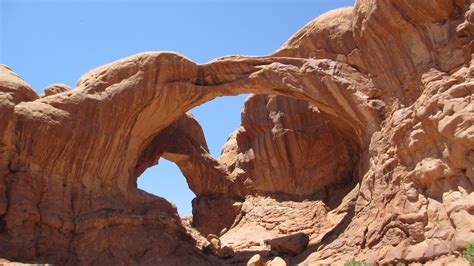 Double Arch In Moab Utah Guide Touristique Touriste Arche