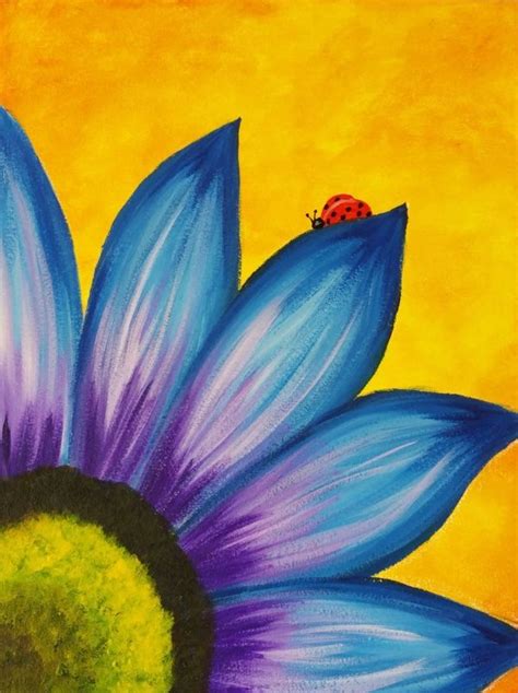 Want more easy watercolor flowers? easy-canvas-painting-ideas-for-kids | Oil pastel art ...
