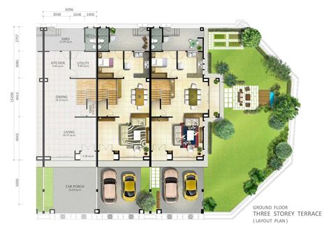 3 Storey Terrace Ground Floor Plan Penang Property Talk
