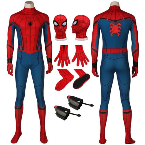 Spider Man Suits Homecoming Peter Parker Cosplay Costume Cossuits