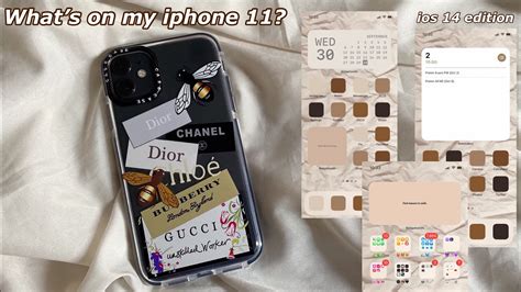 Whats On My Iphone 11 Aesthetic Ios 14 Tutorial ♡ Youtube