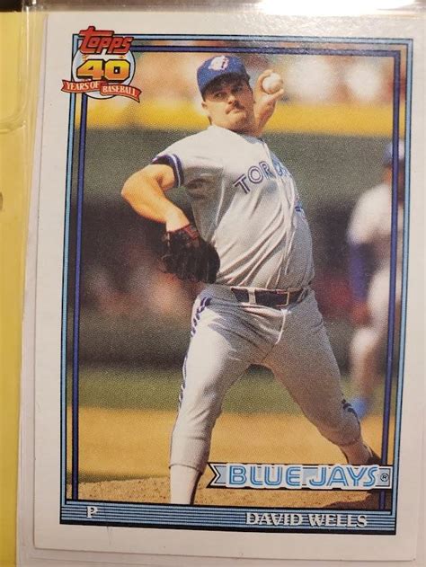 David Wells 619 Prices 1991 Topps Baseball Cards