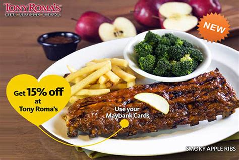 Check maybank singapore features, products, promos, and bonuses to decide if maybank singapore is right bank for you. Get 15% off at Tony Roma's