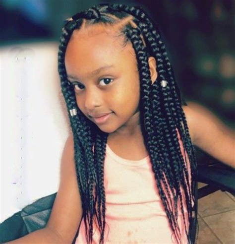 Box Braids For Kids With Color