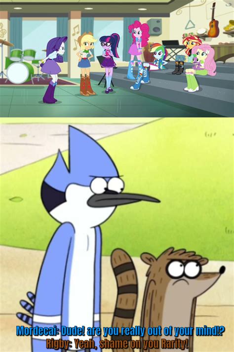Mordecai And Rigby Are Angry At Raritys Yells By Zmcdonald09 On Deviantart