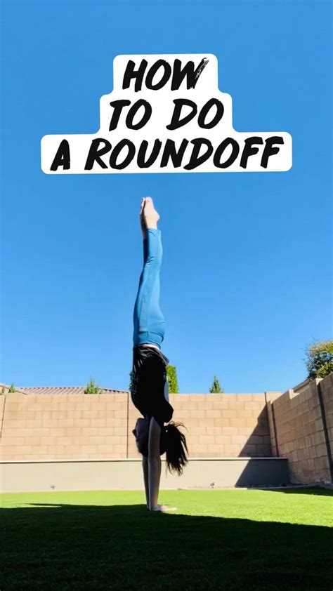 How To Do A Roundoff Easy Gymnastics Moves Gymnastics Skills Gymnastics Tricks