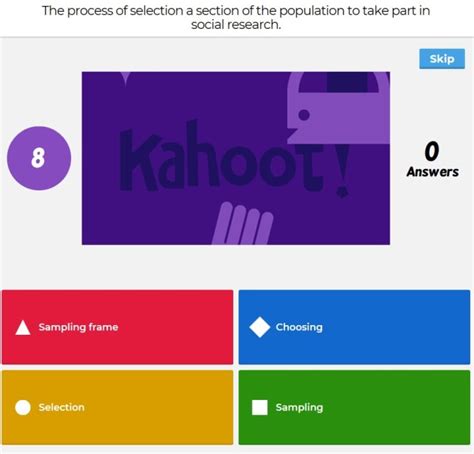 Jumble questions challenge players to place answers in the correct order rather than selecting a single correct answer. Kahoot - ReviseSociology