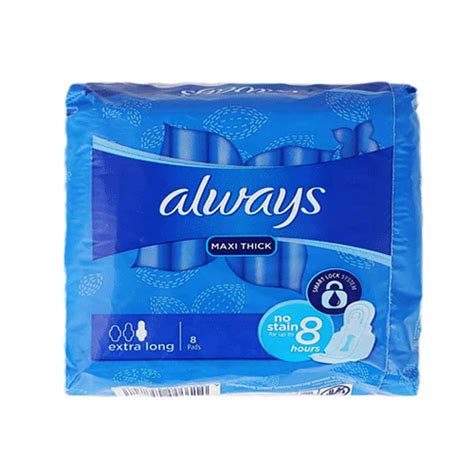 Buy Always Maxi Thick Extra Long Sanitary Pads 8 Ct Online In