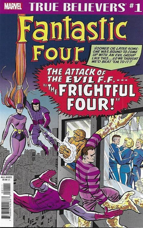Fantastic Four Comic Issue 1 Frightful Four Classic Reprint 2019 Stan
