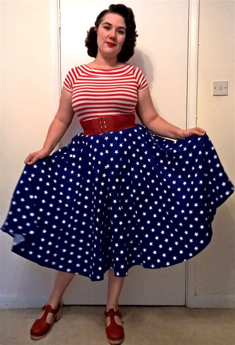 Fancy Dresscapades A Pinup Style Stars And Stripes Outfit For The 4th