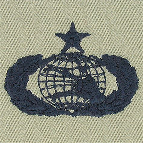 Air Force Senior Communications Badge Subdued Sew On Abu 1st