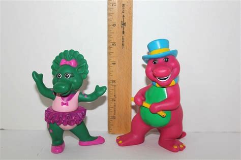 Barney And Friends Barney And Baby Bop Ballet Figures Toy Pvc Figurine Cake