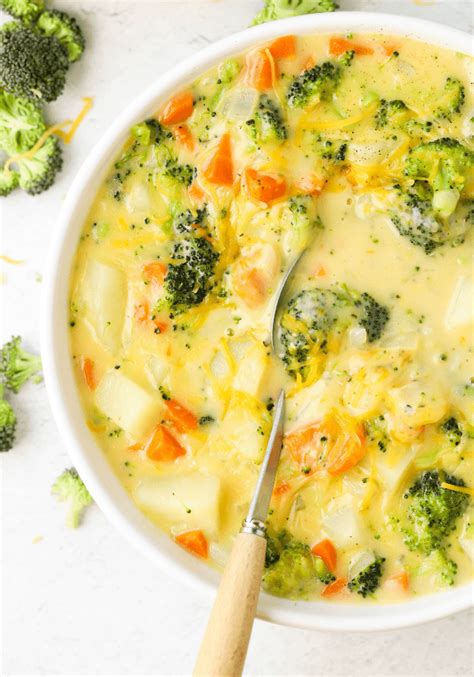Broccoli Cheese And Potato Soup Simply Made Recipes