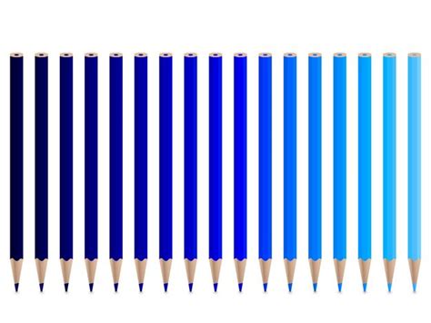 Premium Vector Blue Pencils