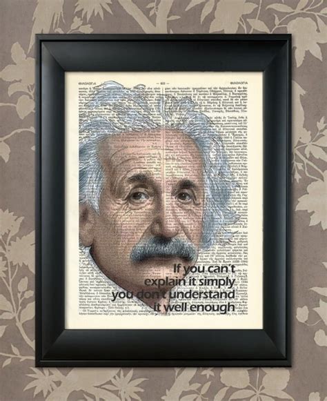 Einstein Print Einstein Quote Einstein Poster Einstein Art