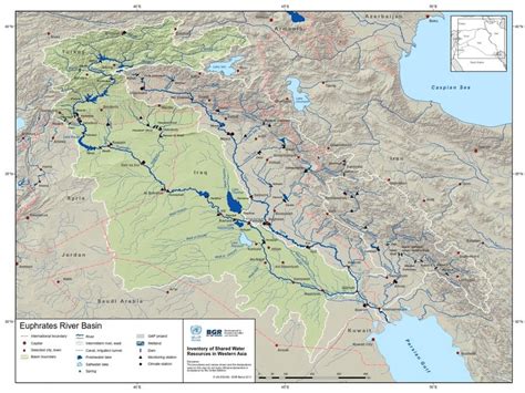 Map Of The Euphrates And Tigris River World Map